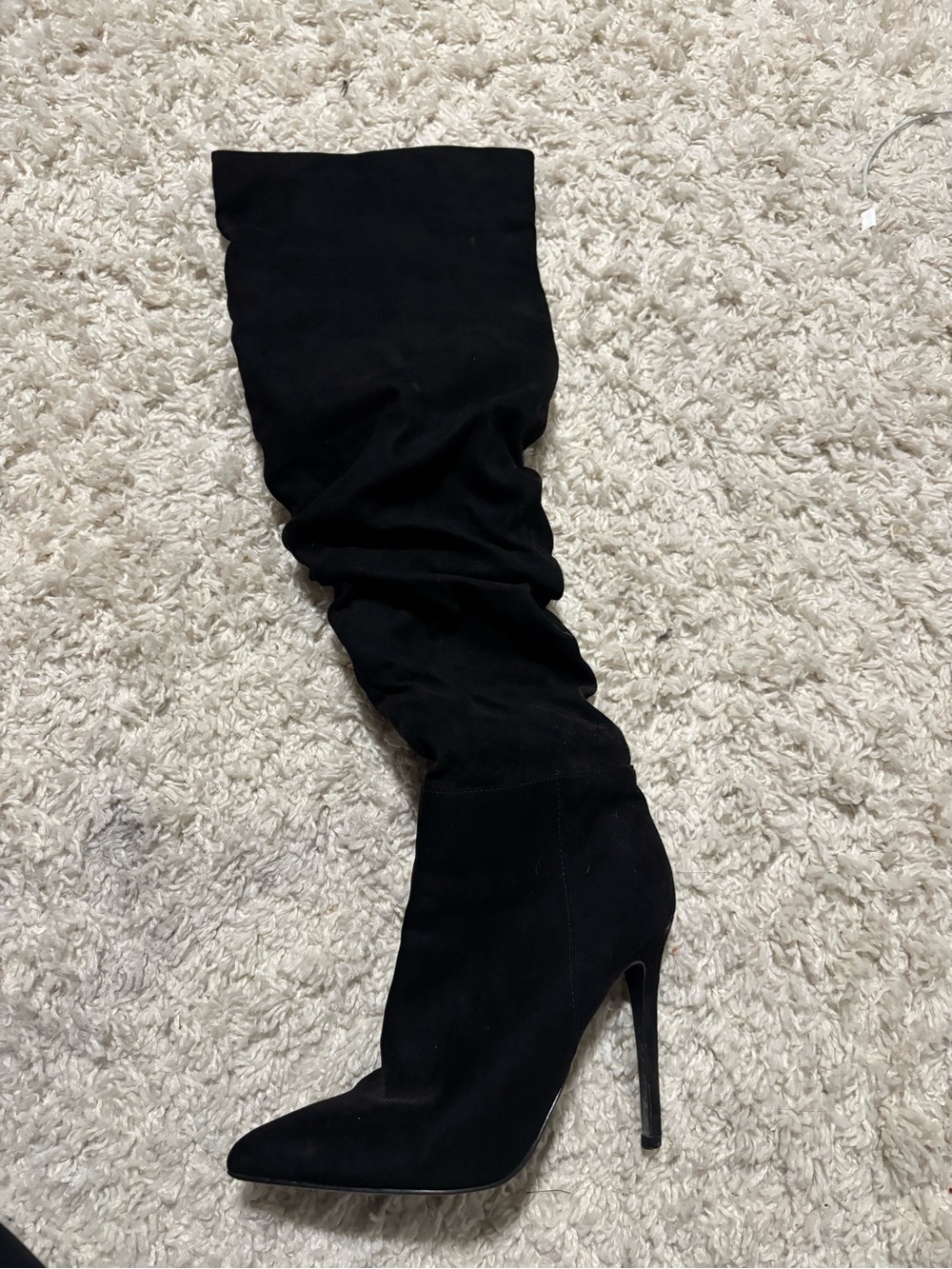 Amazon Black Over-the-Knee Stiletto Boot